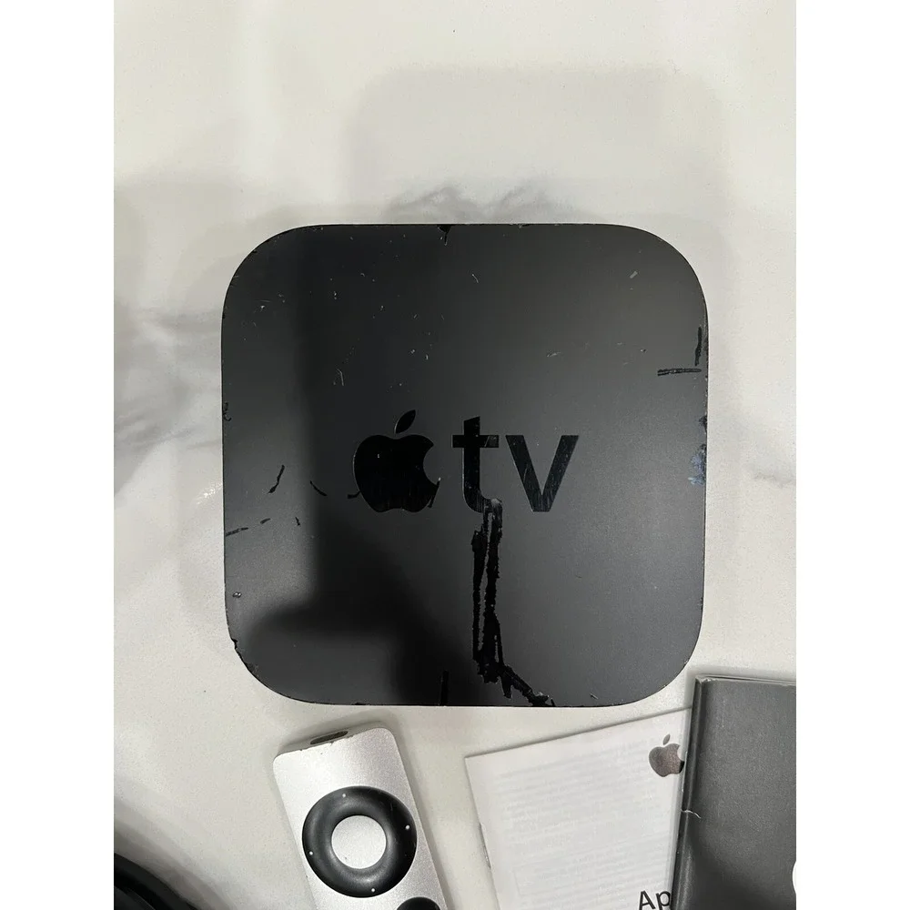 Genuine OEM Apple TV 2nd Generation Media Streamer A1378 Cable, Remote, Box